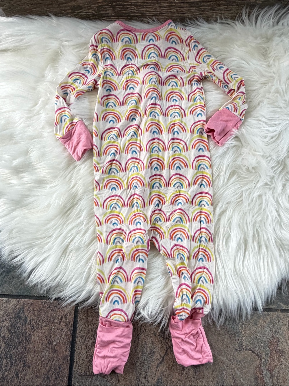 LULABU | Rainbow Bamboo Convertible Romper - Picture 2 of 3